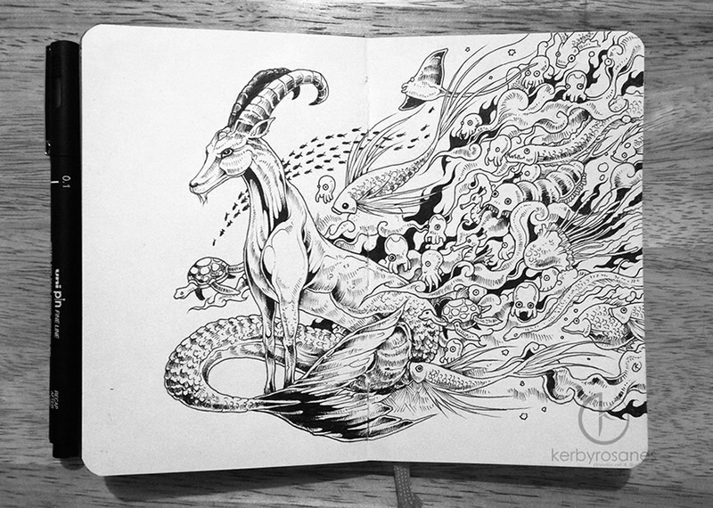 Illustration for article titled You can get lost for hours in these insanely intricate doodles